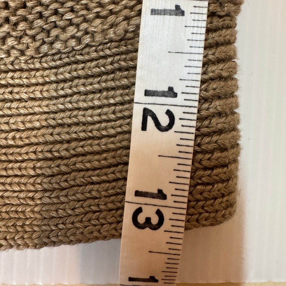J. Crew Cardigan Women S Khaki 100% Linen Open Front Spring Sweater Lagenlook - Picture 7 of 8